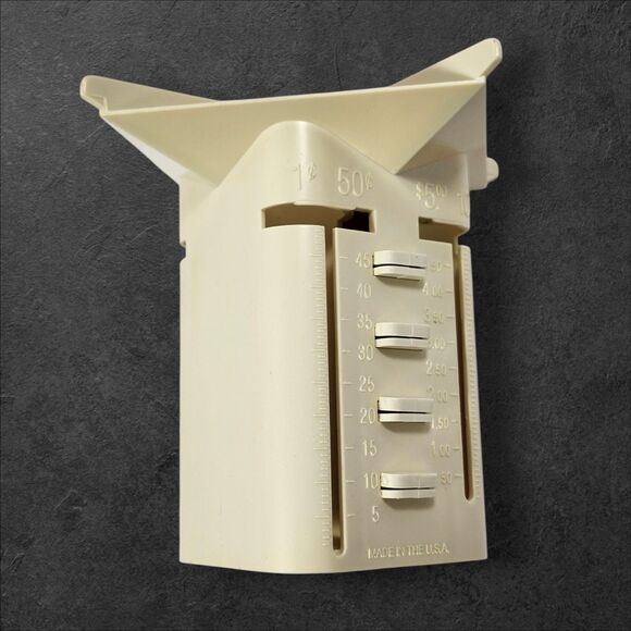 MMF Industries Coin Sorter Tender Counter Beige USA Made 4 Tubes 224-0006-14 - Picture 5 of 8